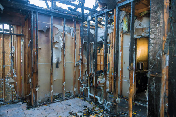 Professional Fire Board Up technician working in Milford Square, PA